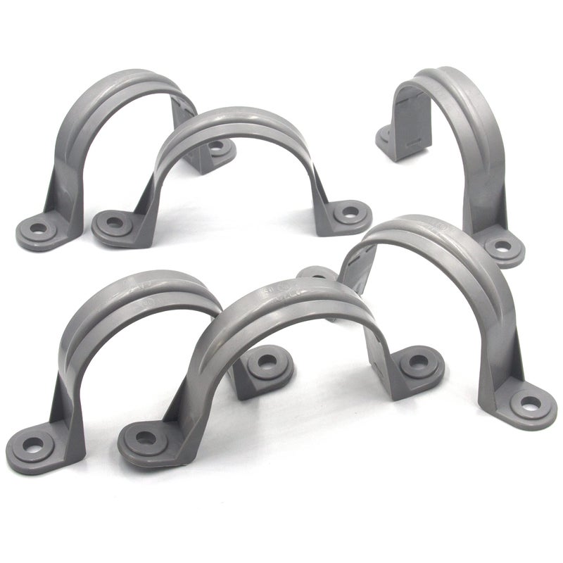 ISPINNER 6 قطع من أشرطة أنابيب PVC مقاس 1-1/2 بوصة من ISPINNER، حزام قناة بلاستيكي بفتحتين لأنابيب PVC والقنوات والكابلات، مدرج في قائمة UL - Image 5